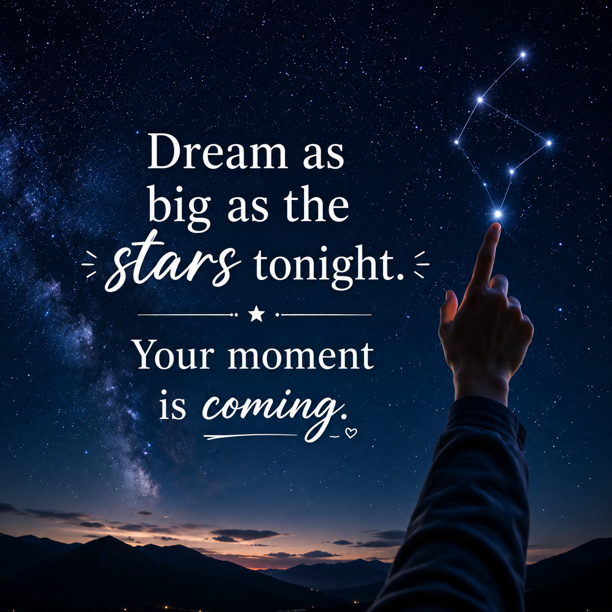 Constellation Dreams Night | Good Night Images 2026 quotes and wishes