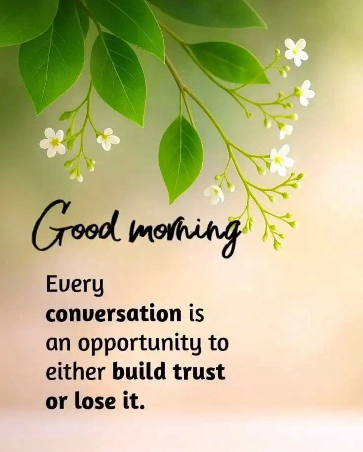 Conversation is the key | Good Morning Images quotes and wishes