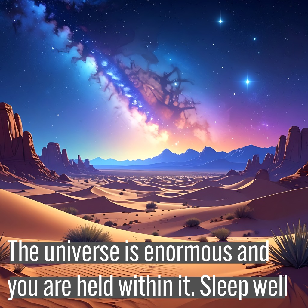 Desert Night Sky Image | Good Night Images 2026 quotes and wishes