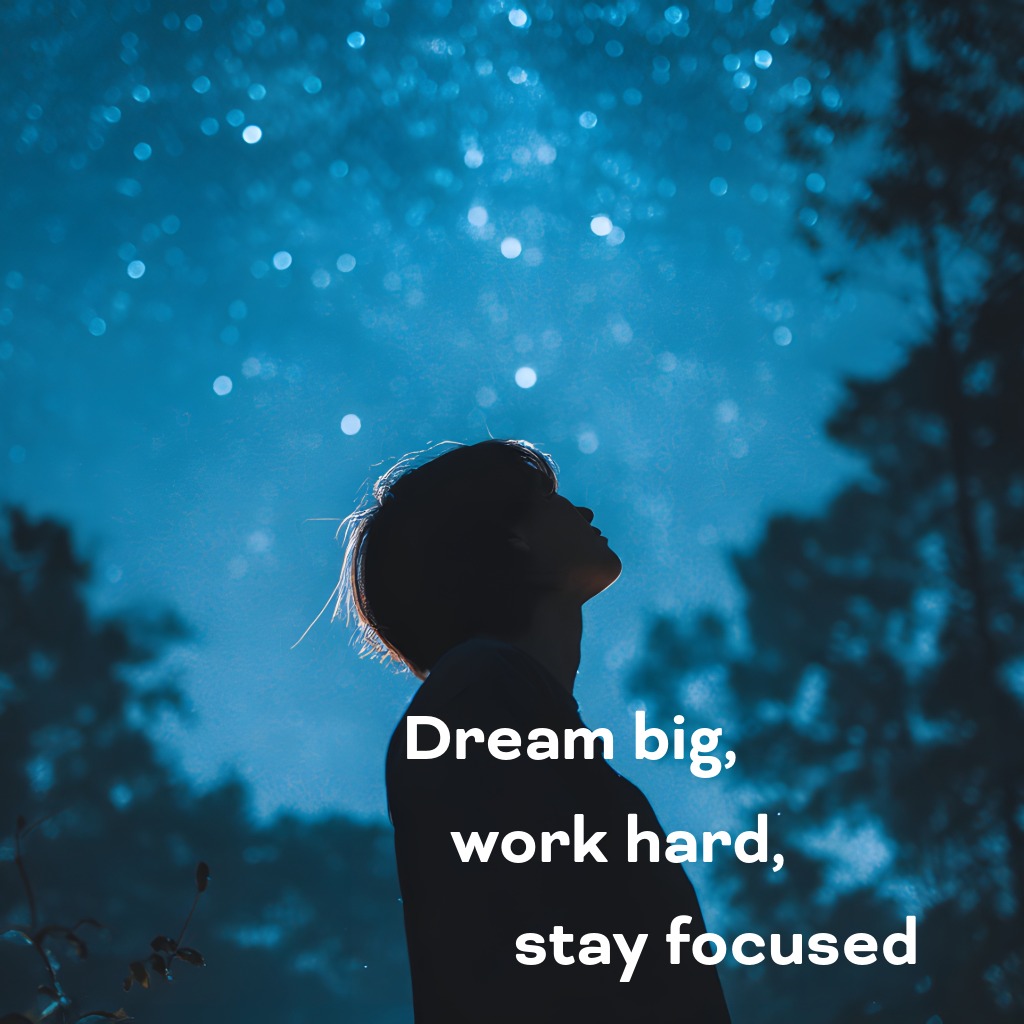 A person gazing at a star-filled night sky