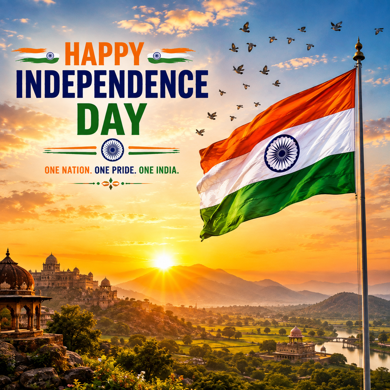 Every Sunrise Reminds Us of Freedom | Happy Independence Day Images quotes and wishes