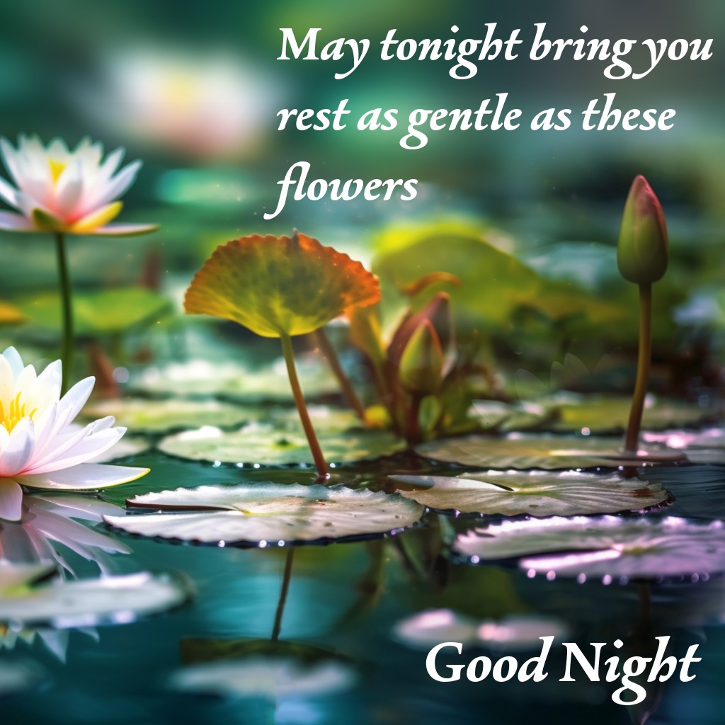 Floral Good Night Blessing | Good Night Images With Quotes quotes and wishes