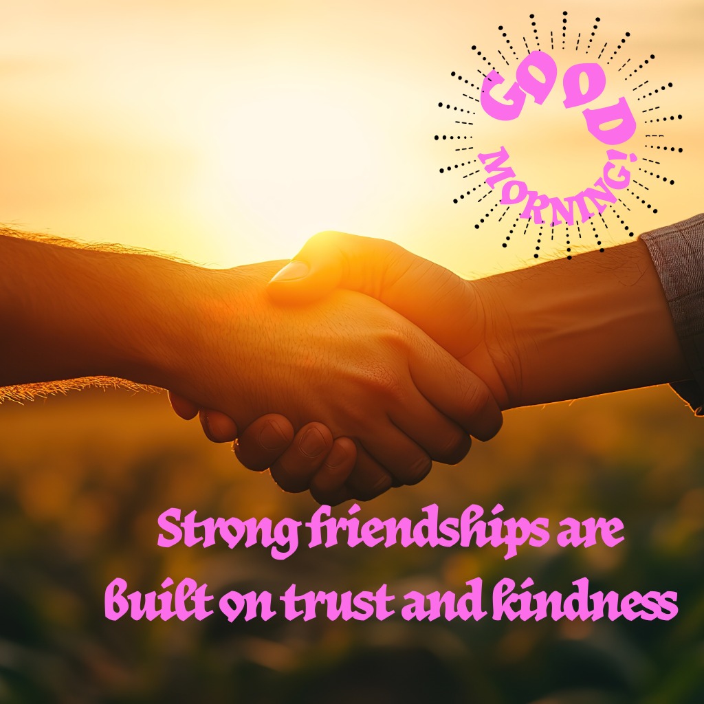 Friendship Handshake Morning | Good Morning Friendship Images quotes and wishes