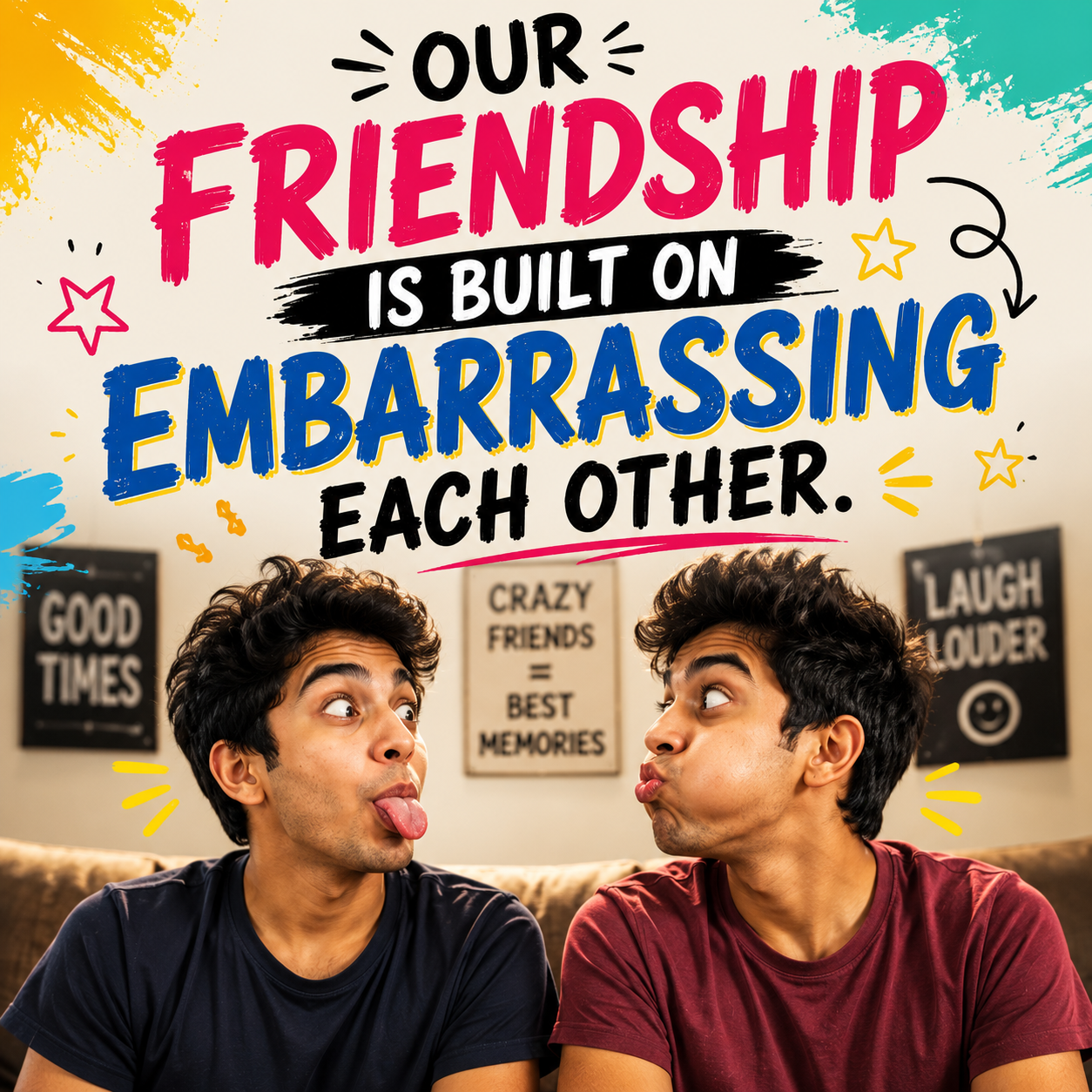 Funny Faces Friends | Happy Friendship Day Images quotes and wishes