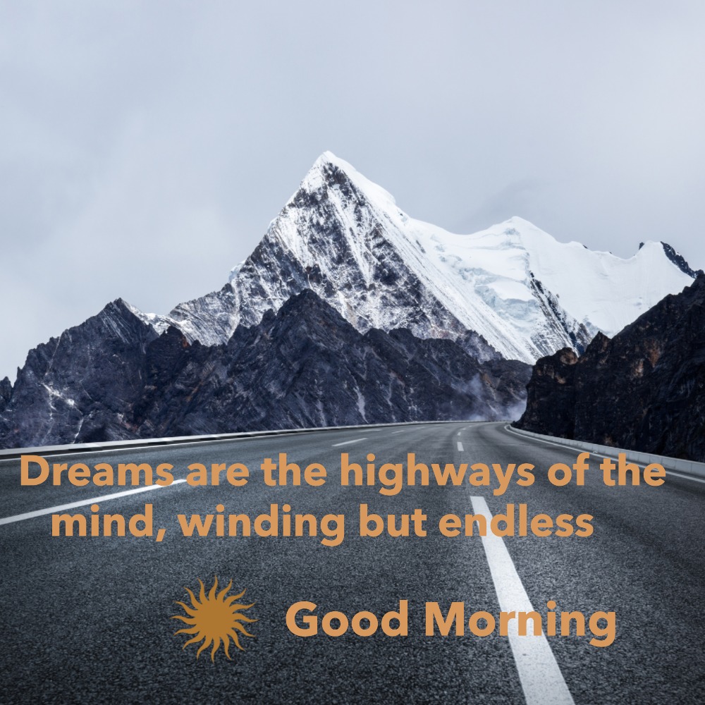 Good Morning Wishes Image With Highways | Good Morning Images With Quotes quotes and wishes