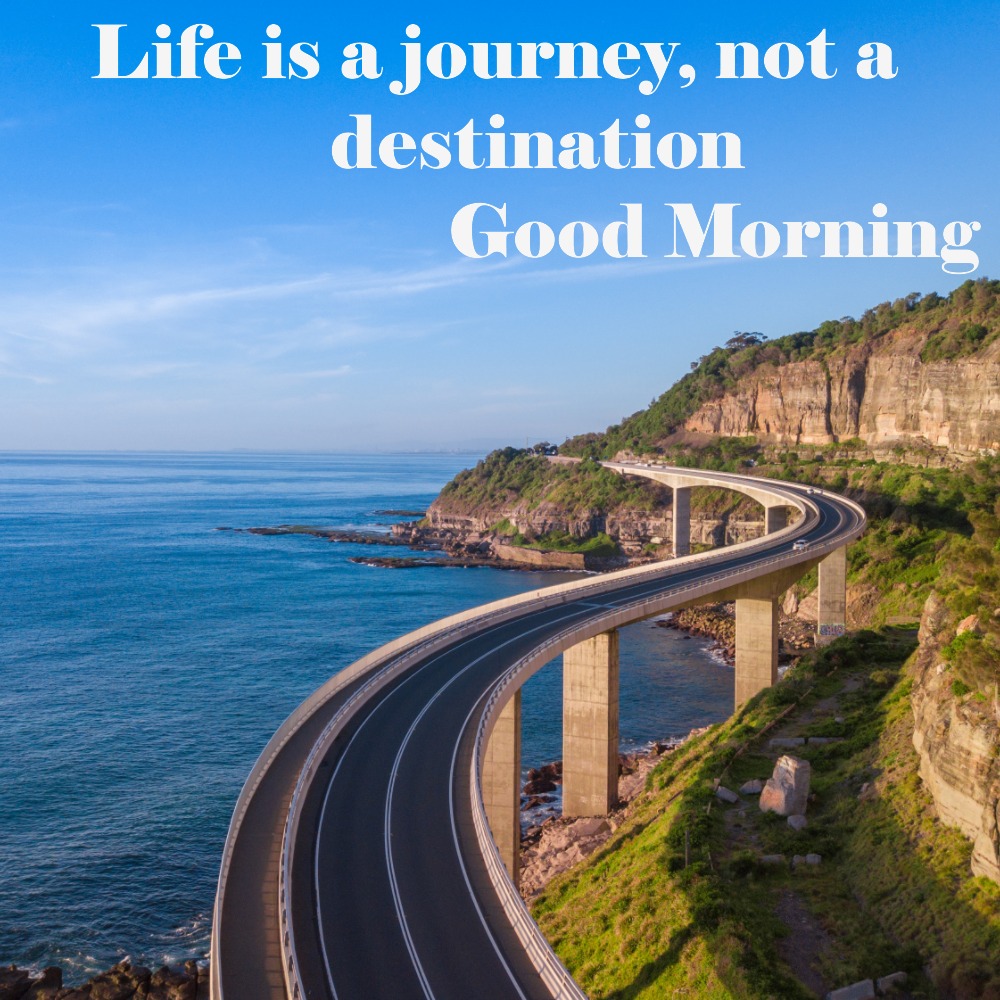 Good Morning Wishes Image With Highways | Good Morning Images With Quotes quotes and wishes