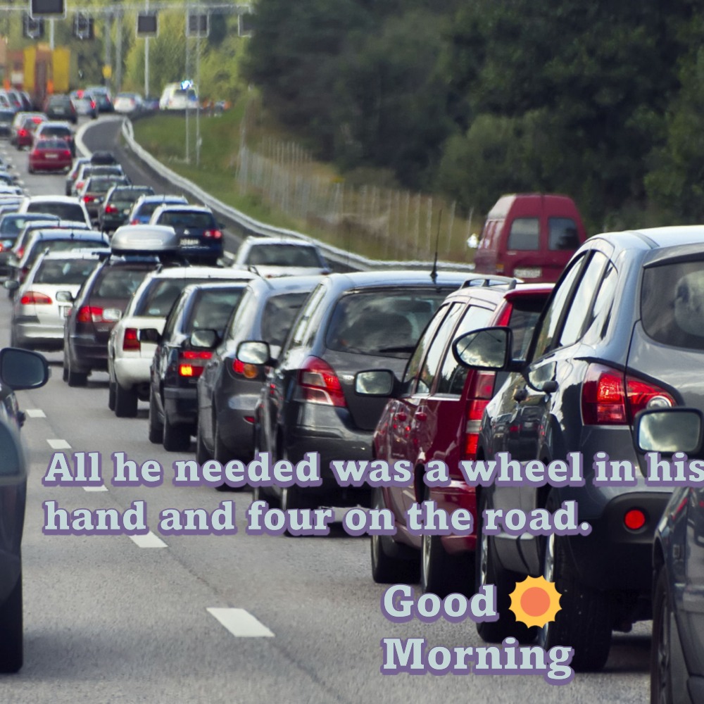 Good Morning Wishes Image With Highway | Good Morning Images With Quotes quotes and wishes