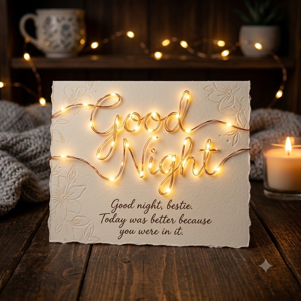 Good Night Bestie Image | Good Night Friendship Images quotes and wishes