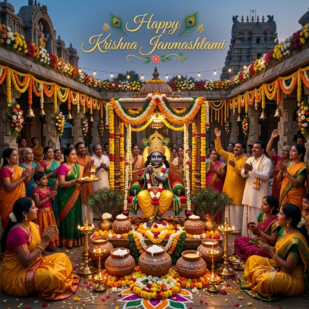 Happy Krishna Janmashtami May Krishna Bless You | Happy Krishna Janmashtami Images quotes and wishes