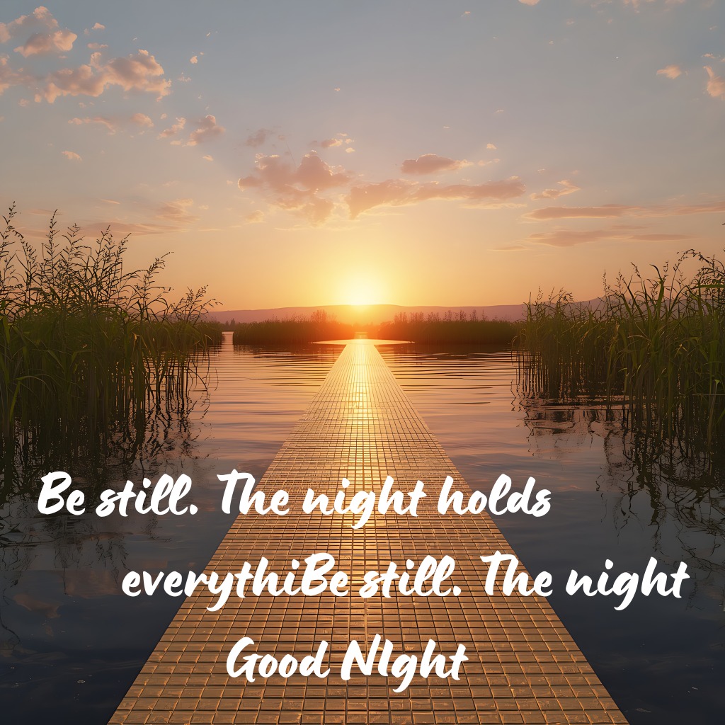 Lakeside Evening Peace | Good Night Images 2026 quotes and wishes