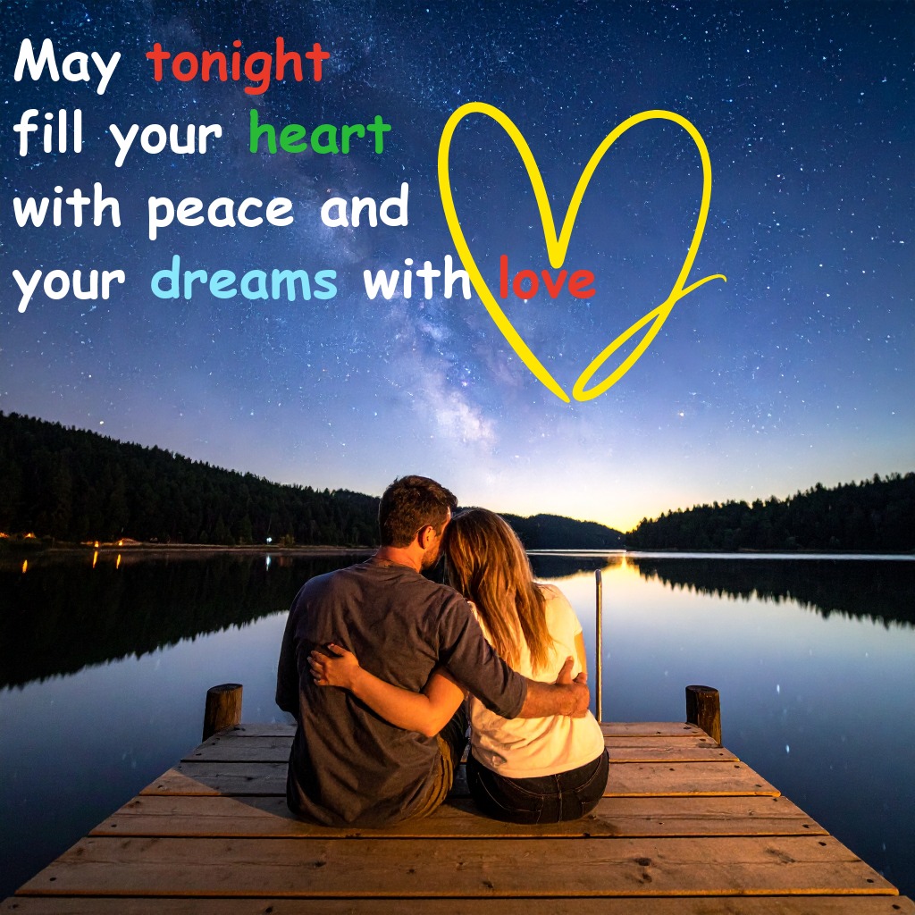 Lakeside Good Night | Good Night Images Between Couples quotes and wishes