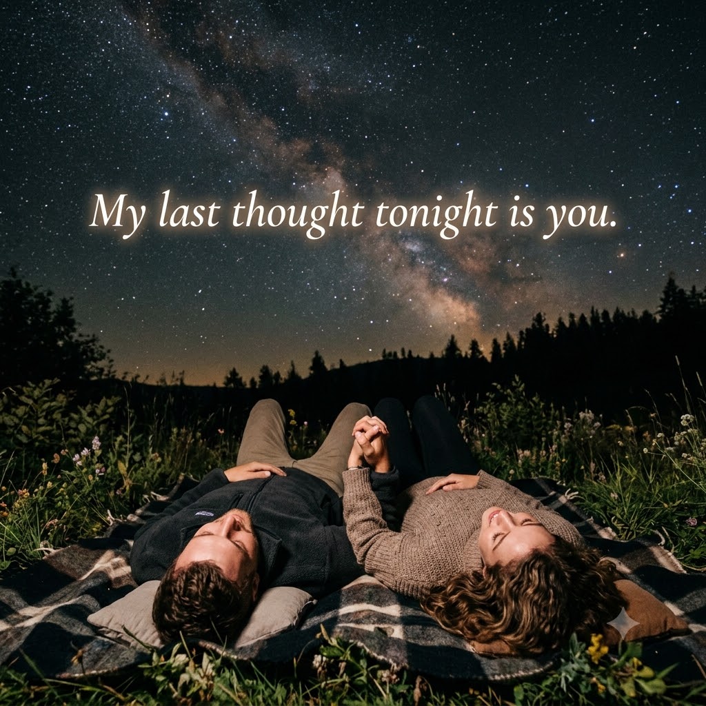 Last Thought Tonight | Good Night Images Between Couples quotes and wishes