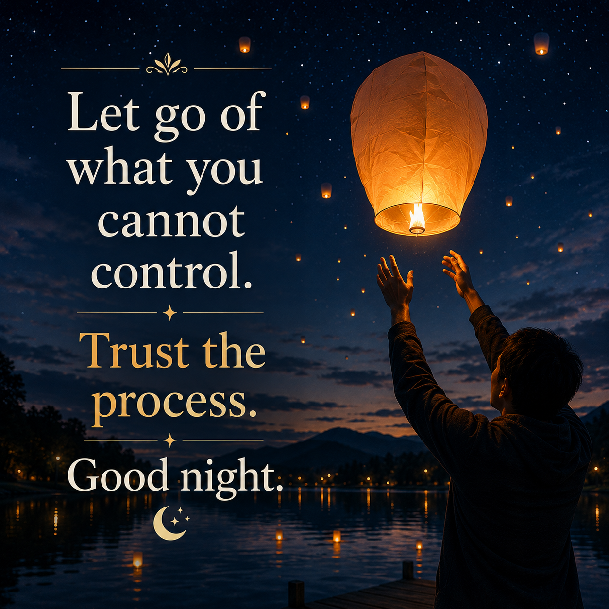 Let Go Trust Good Night | Good Night Images With Quotes quotes and wishes