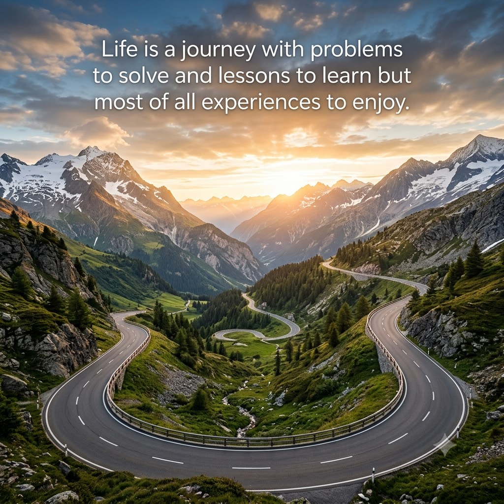 Life Is A Journey With Lessons To Enjoy | Inspirational Quotes quotes and wishes