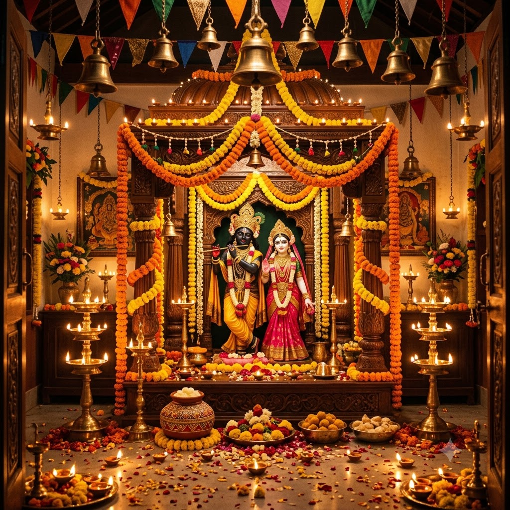 May Your Home Be Filled With Krishna's Blessings | Happy Krishna Janmashtami Images quotes and wishes