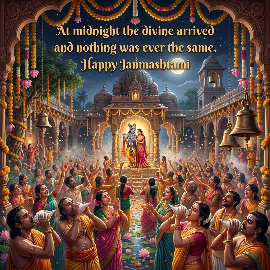 Midnight Krishna Birth Celebration Janmashtami