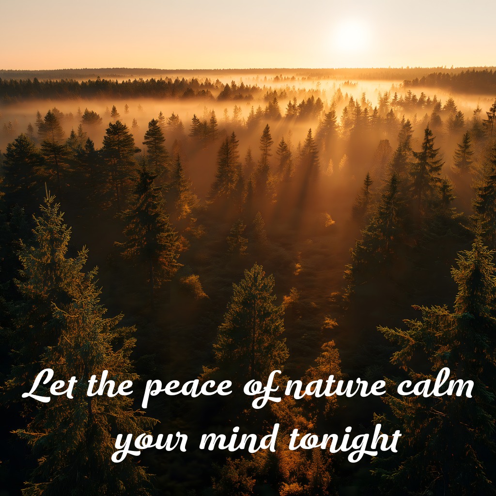 Misty Forest Dusk Night | Good Night Images 2026 quotes and wishes