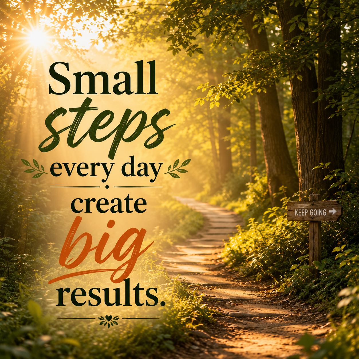 One Step At A Time | Good Morning Images With Quotes quotes and wishes