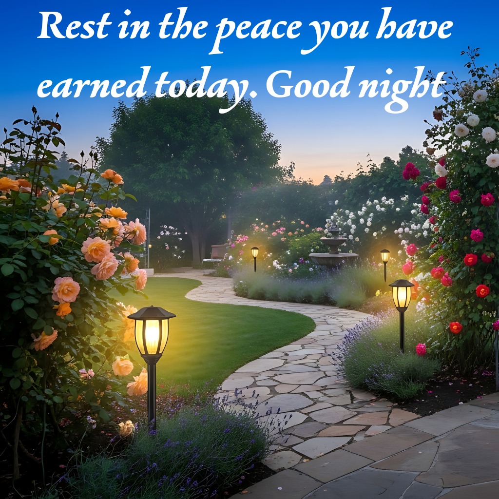 Peaceful Garden Blessing | Good Night Images With Quotes quotes and wishes