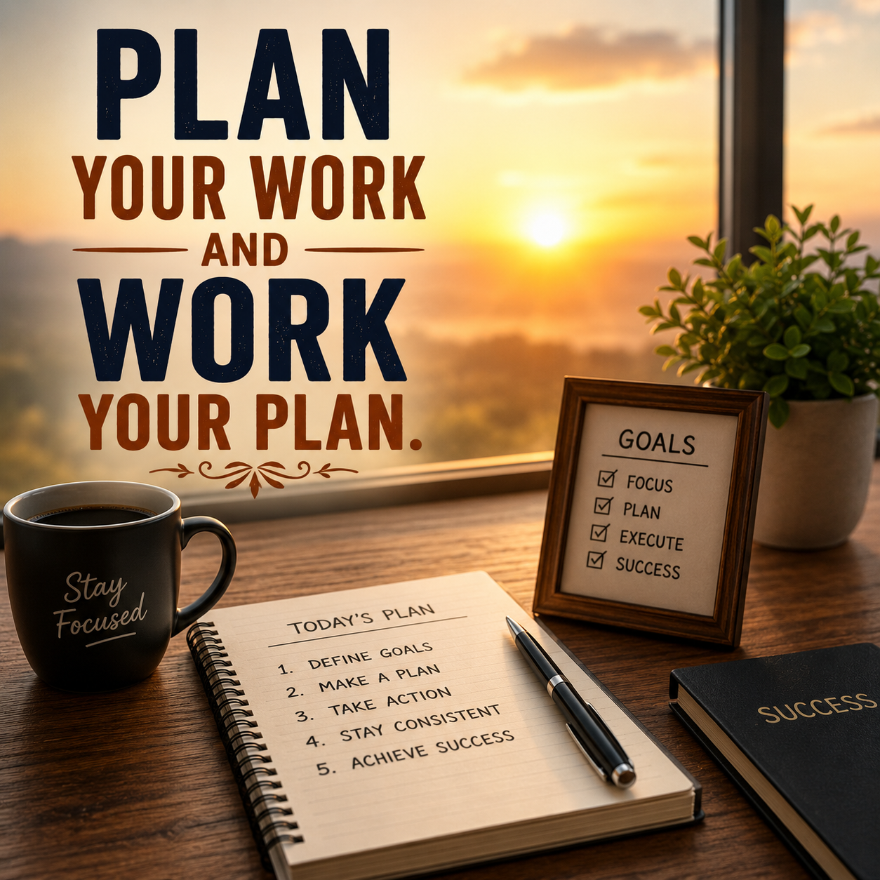 Plan Your Work | Good Morning Images With Quotes quotes and wishes