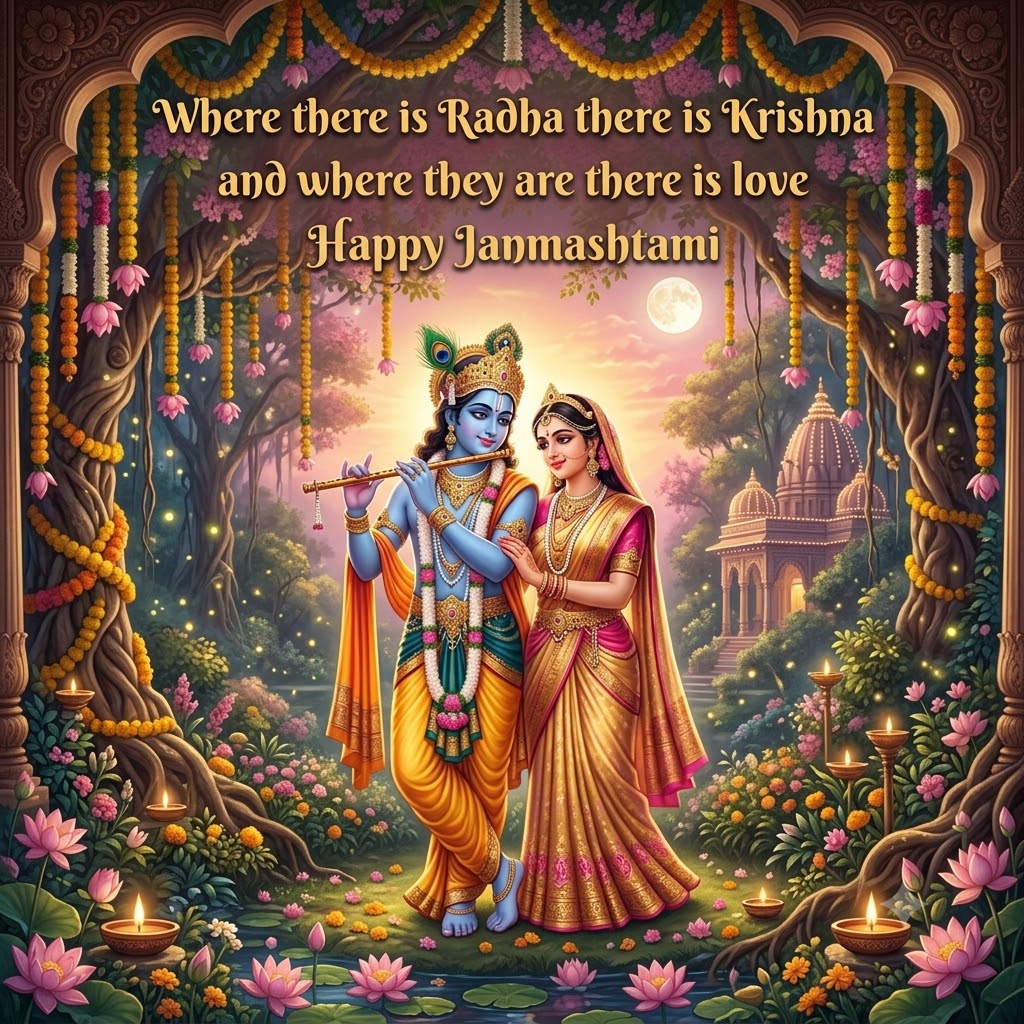 Radha Krishna Divine Love Janmashtami