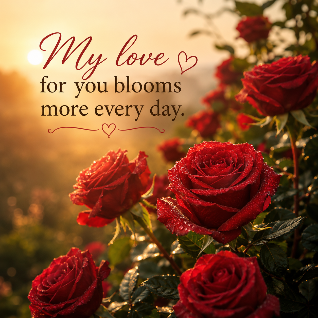 Roses And Love | Good Morning Images Between Couples quotes and wishes