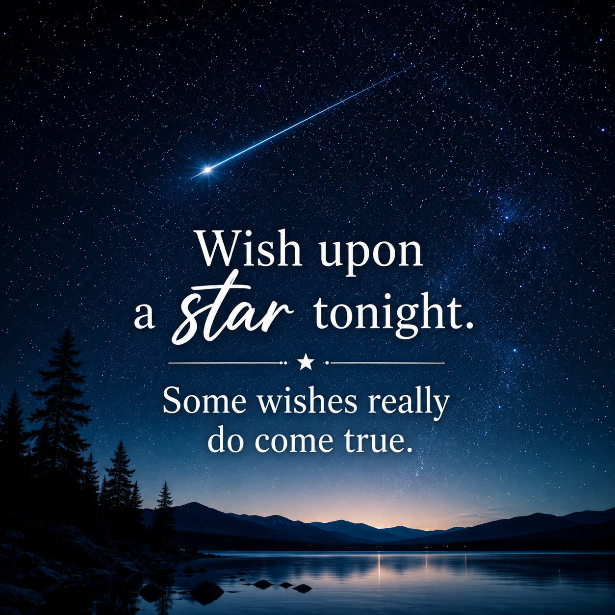 Shooting Star Good Night