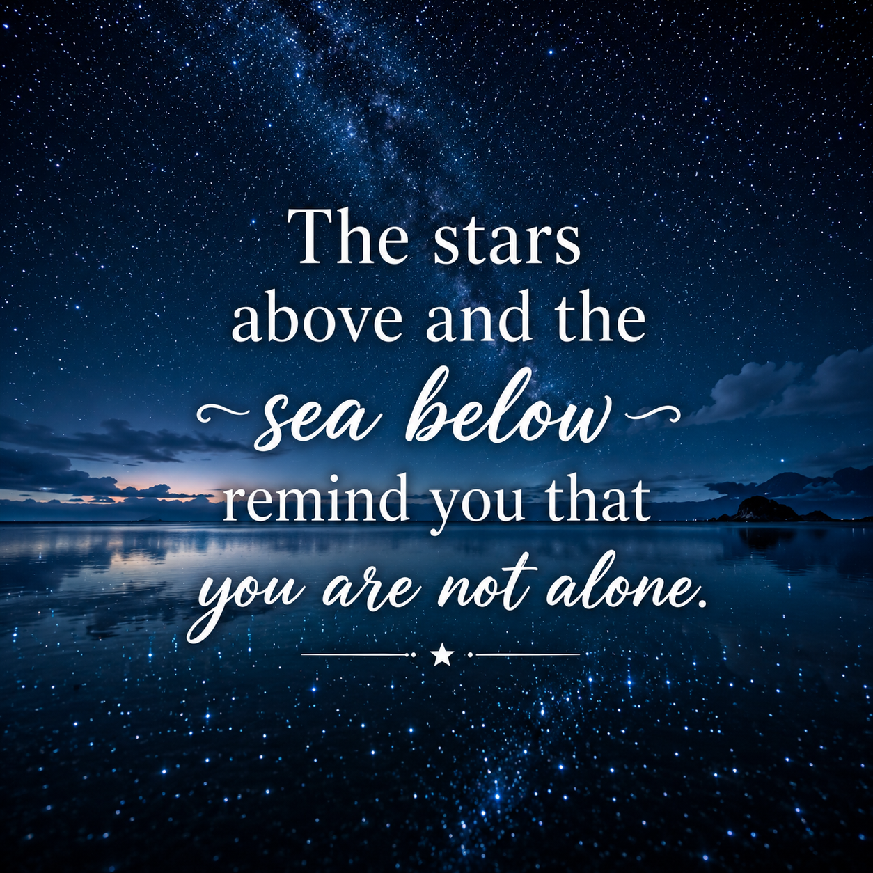 Stars Over Sea Night
