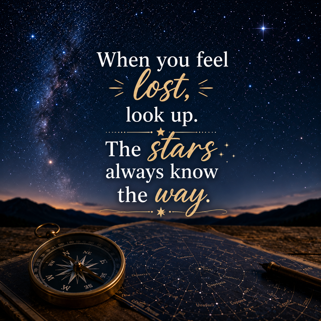 Stars Will Guide You Night | Good Night Images 2026 quotes and wishes