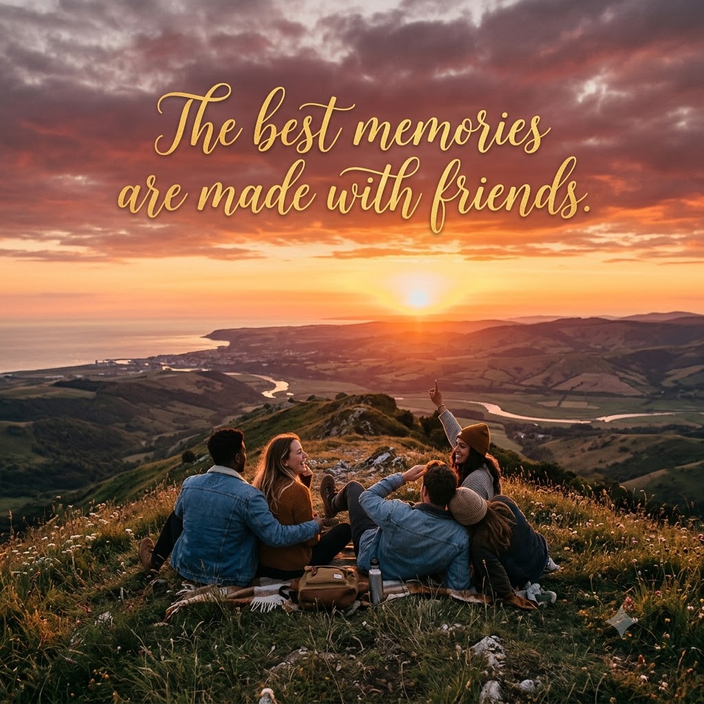 Sunset Friends | Happy Friendship Day Images quotes and wishes
