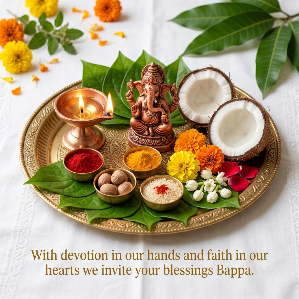 Traditional Puja Thali