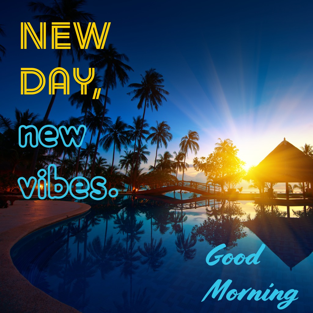 Water reflection of surround scenery during sun rise | Good Morning Sunshine Images quotes and wishes