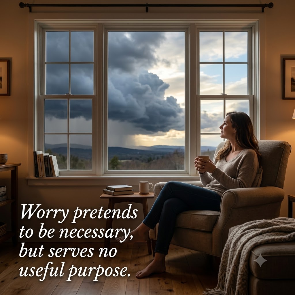 Worry Pretends To Be Necessary | Inspirational Quotes quotes and wishes