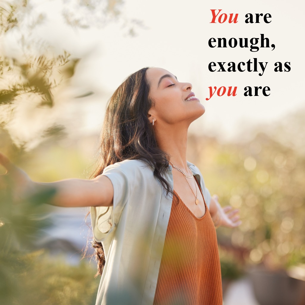 A calm individual smiling confidently while standing in nature | Inspirational Quotes quotes and wishes